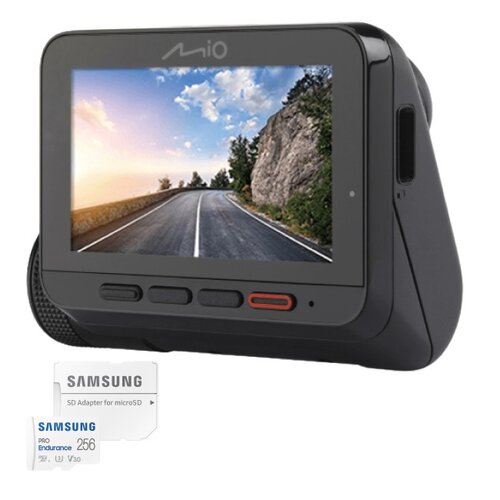 Wideorejestrator MIO MiVue 846 + Karta pamięci SAMSUNG Pro Endurance microSDXC 256GB + Adapter
