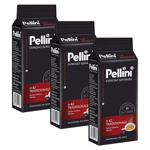 Kawa mielona PELLINI Tradizionale 3 x 0.25 kg