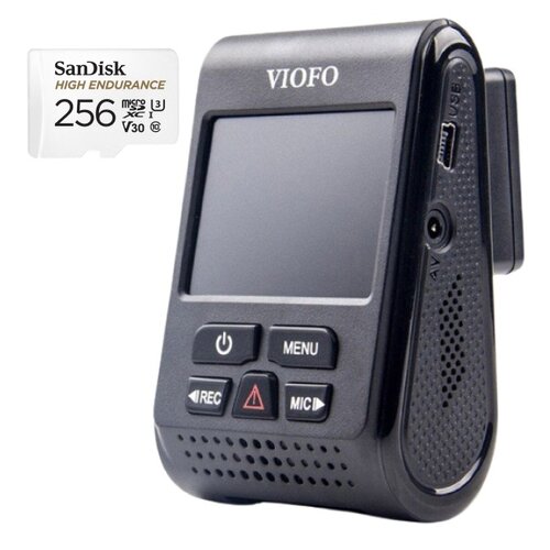 Wideorejestrator VIOFO A119-G V3 + Karta pamięci SANDISK MicroSDXC 256GB