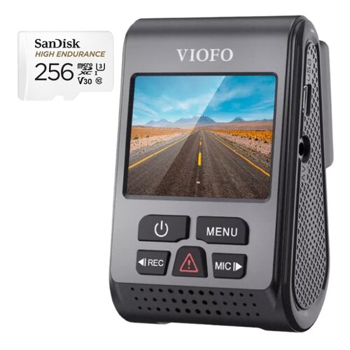 Wideorejestrator VIOFO A119 V3 + Karta pamięci SANDISK MicroSDXC 256GB