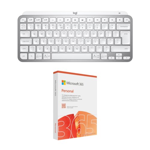 Klawiatura LOGITECH MX Keys Mini Jasnoszary + Program MICROSOFT 365 Personal