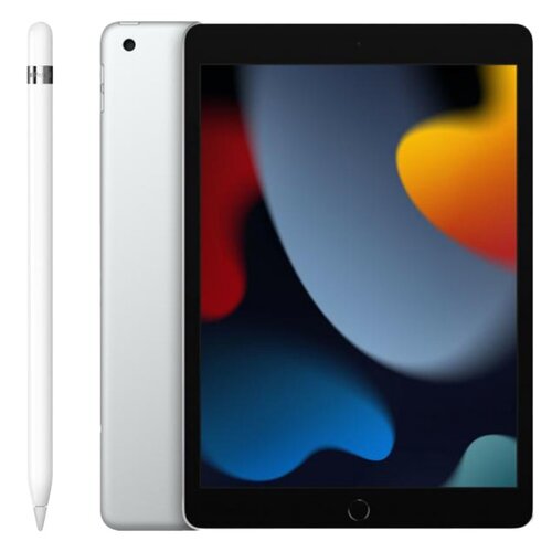 Tablet APPLE iPad 10.2" 9 gen. 64GB Wi-Fi Srebrny + Rysik APPLE (1. gen) MQLY3ZM/A (z przejściówką Lightning)