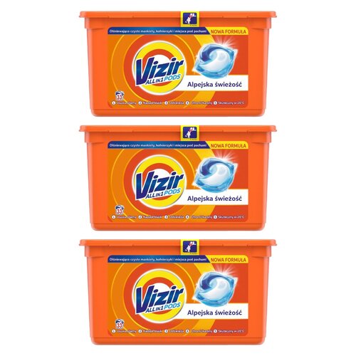 Kapsułki do prania VIZIR All in 1 Pods Alpejska Świeżość - 99 szt.