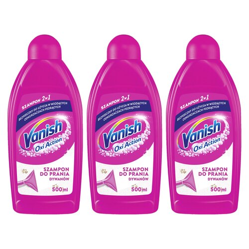 Płyn do prania dywanów VANISH 3w1 3 x 500 ml