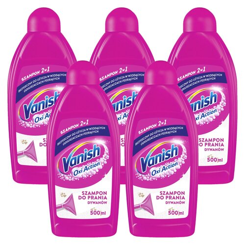 Płyn do prania dywanów VANISH 3w1 5 x 500 ml