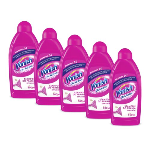 Płyn do prania dywanów VANISH 3w1 5 x 500 ml