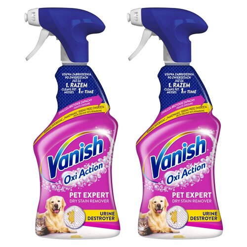 Płyn do prania dywanów VANISH Oxi Action Pet Expert 2 x 500 ml