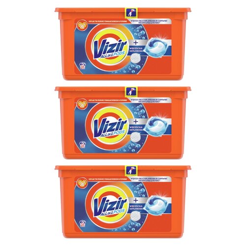 Kapsułki do prania VIZIR All in 1 Pods Większa siła odplamiania - 93 szt.