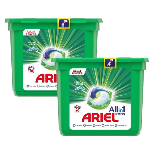 Kapsułki do prania ARIEL All in 1 Pods Mountain Spring - 52 szt.