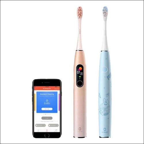 Szczoteczka soniczna OCLEAN X Pro Różowy + Szczoteczka soniczna OCLEAN Kids C01000362 Niebieski