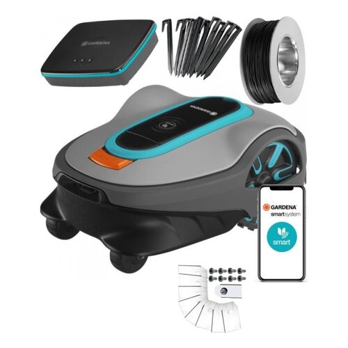 Robot koszący GARDENA Sileno Life 750 + Nóż do robota koszącego GARDENA 4087-20 (9 szt.)