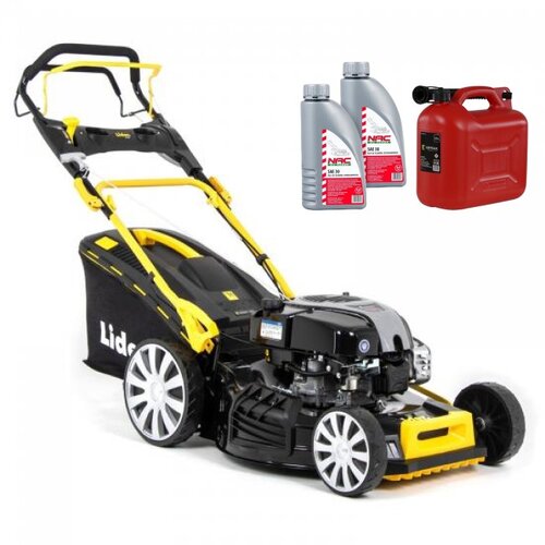 Kosiarka spalinowa LIDER Plus SHC53BS750N-4W1 Briggs&Stratton DOV 750EX z napędem + Kanister KRYSIAK OL KAN10 10 L + Olej do kosiarki NAC SAE 30 2 x 0.6L