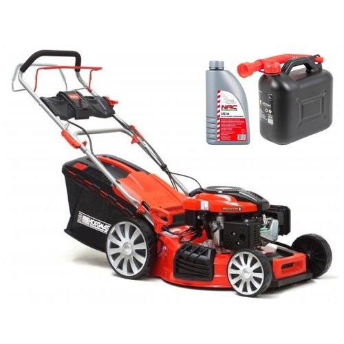 Kosiarka spalinowa HORTMASZ HKS 753 NLE Loncin LC1P70FC z napędem + Kanister KRYSIAK OL KAN05 5 L + Olej do kosiarki NAC SAE 30 1L