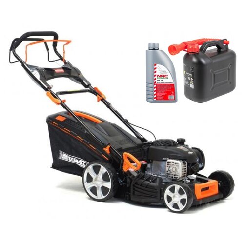 Kosiarka spalinowa HORTMASZ HKS 746 NB Briggs&Stratton 450E z napędem + Kanister KRYSIAK OL KAN05 5 L + Olej do kosiarki NAC SAE 30 1L