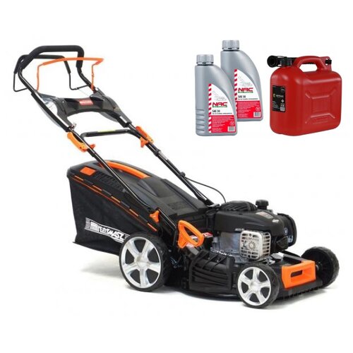 Kosiarka spalinowa HORTMASZ HKS 746 NB Briggs&Stratton 450E z napędem + Kanister KRYSIAK OL KAN10 10 L + Olej do kosiarki NAC SAE 30 2 x 0.6L