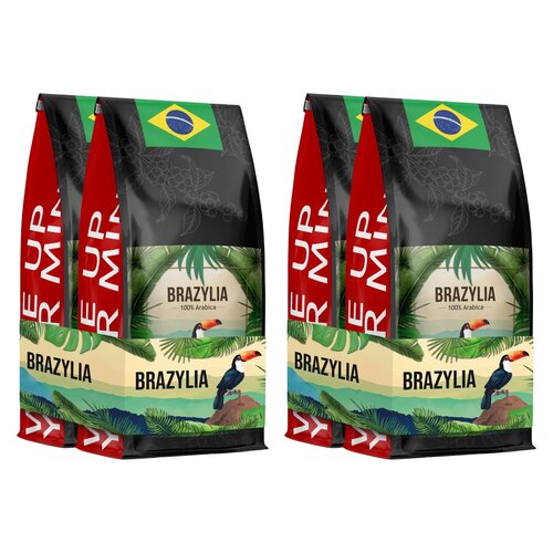 Kawa ziarnista BLUE ORCA COFFEE Brazylia Arabica 2 x 2 kg