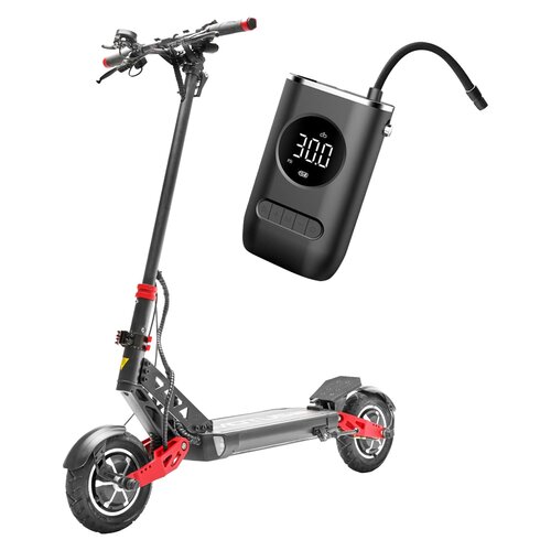 Hulajnoga elektryczna MOTUS Pro 10 Sport 65km 2x1000W 2 amortyzatory 10" Czarny + Pompka rowerowa BECOOL BC-PP2508