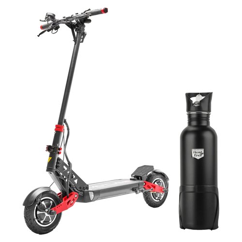 Hulajnoga elektryczna MOTUS Pro 10 Sport 65km 2x1000W 2 amortyzatory 10" Czarny + Bidon termiczny FISCHER z uchwytem 86057 750 ml