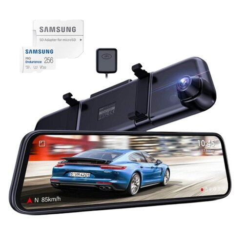 Wideorejestrator VANTRUE M2 + Kamera cofania + Karta pamięci SAMSUNG Pro Endurance microSDXC 256GB + Adapter