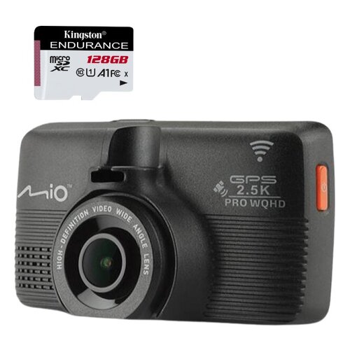 Wideorejestrator MIO Mivue 798 Dual Pro + Karta pamięci KINGSTON Endurance microSDXC 128GB