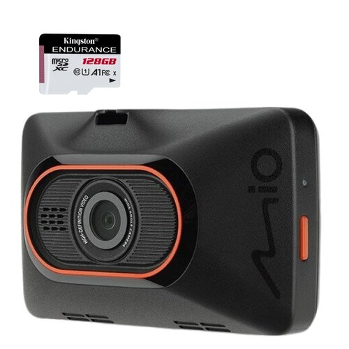 Wideorejestrator MIO MiVue C440 Czarny + Karta pamięci KINGSTON Endurance microSDXC 128GB