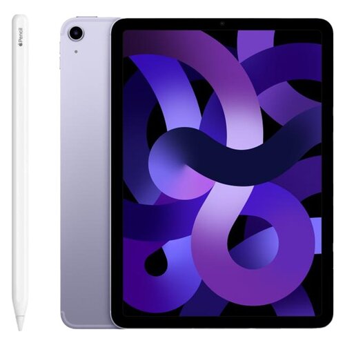 Tablet APPLE iPad Air 10.9" 5 gen. 256 GB 5G Wi-Fi Fioletowy + Rysik APPLE (2. gen) MU8F2ZM/A