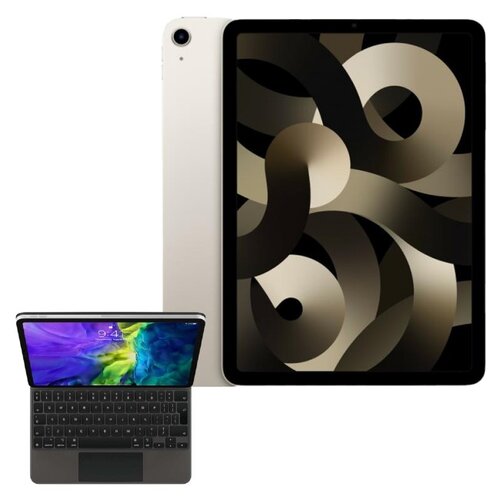 Tablet APPLE iPad Air 10.9" 5 gen. 64 GB Wi-Fi Księżycowa poświata + Etui na iPad Air / iPad Pro APPLE Magic Keyboard Grafitowy Klawiatura
