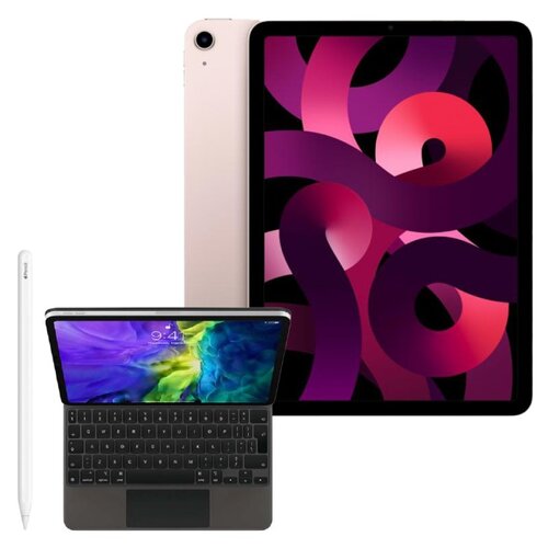 Tablet APPLE iPad Air 10.9 5 gen. 256 GB Wi-Fi Różowy + Etui na iPad Air / iPad Pro APPLE Magic Keyboard + Rysik APPLE (2. gen) MU8F2ZM/A