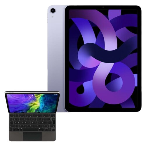 Tablet APPLE iPad Air 10.9" 5 gen. 256 GB Wi-Fi Fioletowy + Etui na iPad Air / iPad Pro APPLE Magic Keyboard Grafitowy Klawiatura