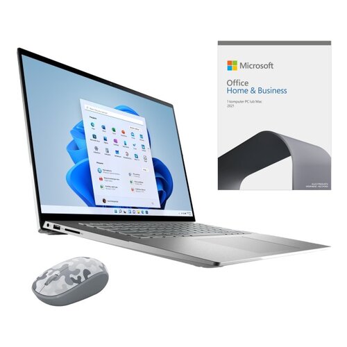 Laptop DELL Inspiron 16 5625-6402 16 R5-5625U 8GB RAM 512GB SSD + Program MICROSOFT Office Home & Business 2021 PL + Mysz MICROSOFT Bluetooth Arctic Camo