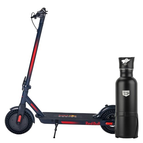 Hulajnoga elektryczna RED BULL Racing 10 30km 350W 10" Niebiesko-czerwony + Bidon termiczny FISCHER z uchwytem 86057 750 ml