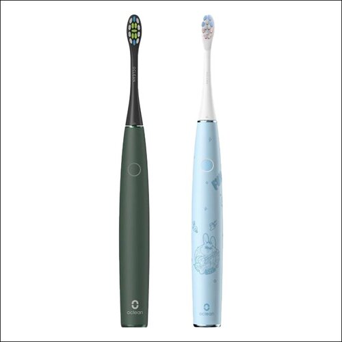 Szczoteczka soniczna OCLEAN Air 2 Zielony + Szczoteczka soniczna OCLEAN Kids C01000362 Niebieski