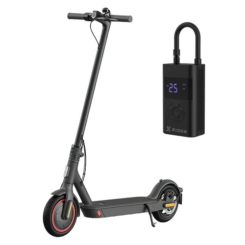 Hulajnoga elektryczna XIAOMI Mi Pro 2 NE 45km 300W 8.5" Czarny + Pompka rowerowa XRIDER z funkcją powerbank XR00AP01