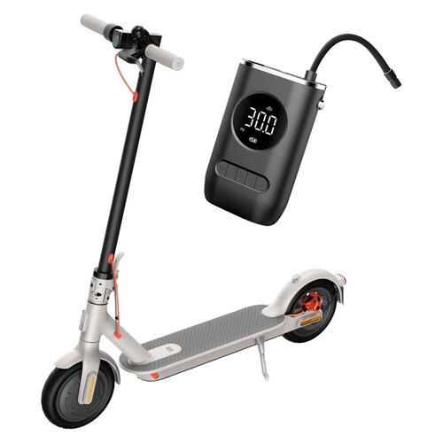 Hulajnoga elektryczna XIAOMI Mi 3 NE 30km 300W 8.5" Szary + Pompka rowerowa BECOOL BC-PP2508