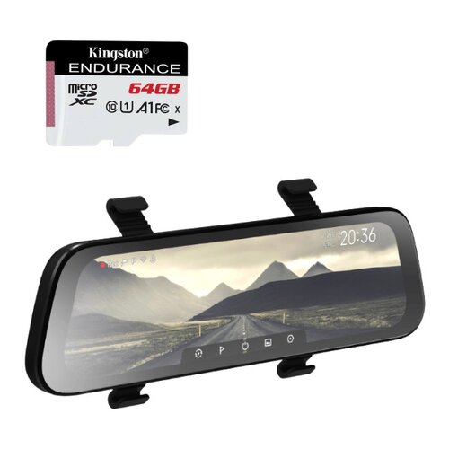 Wideorejestrator 70MAI Midrive D07 + kamera dodatkowa RC05 + Karta pamięci KINGSTON Endurance microSDXC 64GB