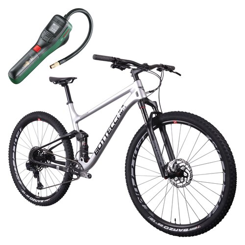 Rower górski MTB BOTTECCHIA Gardena U17 29 cali Szary + Pompka rowerowa BOSCH EasyPump 0603947000