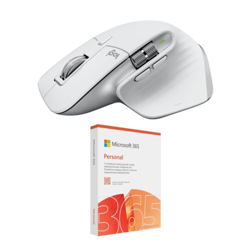 Mysz LOGITECH MX Master 3S Universal Pale Grey + Program MICROSOFT 365 Personal