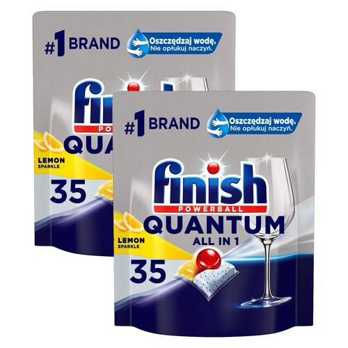 Kapsułki do zmywarek FINISH Powerball Quantum All in1 Lemon - 70 szt.