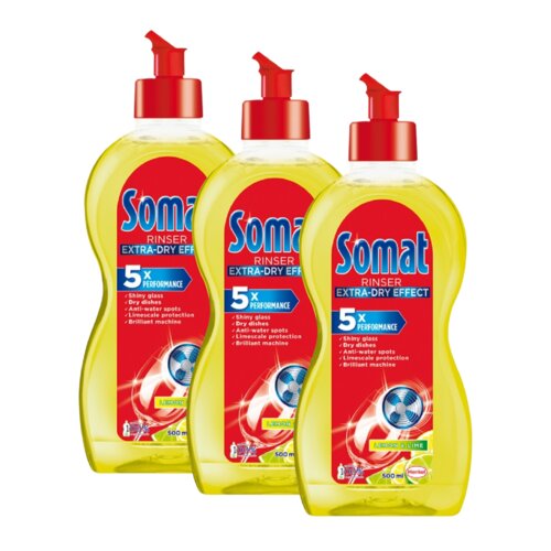 Nabłyszczacz do zmywarek SOMAT Lemon & Lime 3 x 500 ml