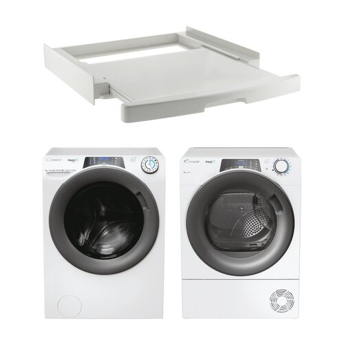 Pralka CANDY RapidÓ Pro RP 486BWMR 1-S Rapido Pro 8kg 1400 obr A + Suszarka CANDY RapidO Pro RPE H8A2TRE-S + Łącznik CANDY WSK-1110U