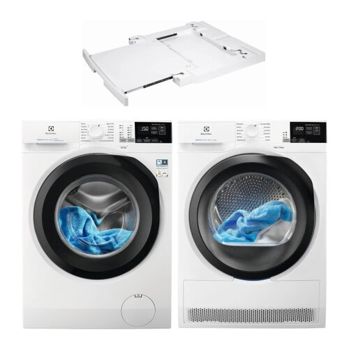 Pralka ELECTROLUX EW6FN428BP 8kg 1200 obr + Suszarka ELECTROLUX EW7H458BP PerfectCare + Łącznik AEG A1WYHSK1