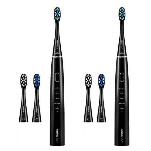 Szczoteczka soniczna NICEBOY Ion SmartSonic Czarny (2 sztuki)