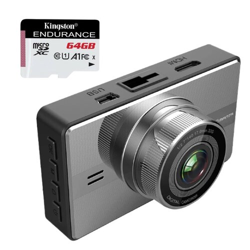 Wideorejestrator MANTA DVR503F FHD + Karta pamięci KINGSTON Endurance microSDXC 64GB