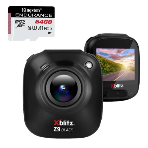 Wideorejestrator XBLITZ Z9 Czarny + Karta pamięci KINGSTON Endurance microSDXC 64GB
