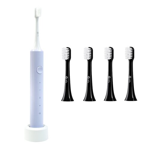 Szczoteczka soniczna INFLY T20030S Fioletowy + Końcówka szczoteczki INFLY T03S (4 sztuki)