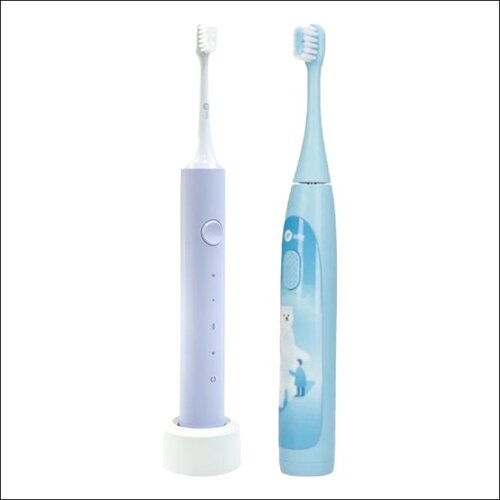 Szczoteczka soniczna INFLY T20030S Fioletowy + Szczoteczka soniczna INFLY T20040X Niebieski