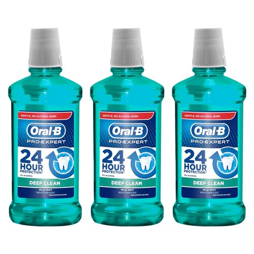 Płyn do płukania jamy ustnej ORAL-B Pro-Expert Deep Clean 3 x 500 ml