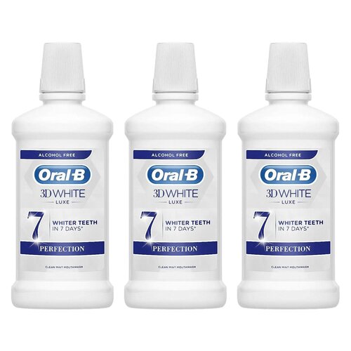 Płyn do płukania jamy ustnej ORAL-B 3D White Luxe Perfection 3 x 500 ml
