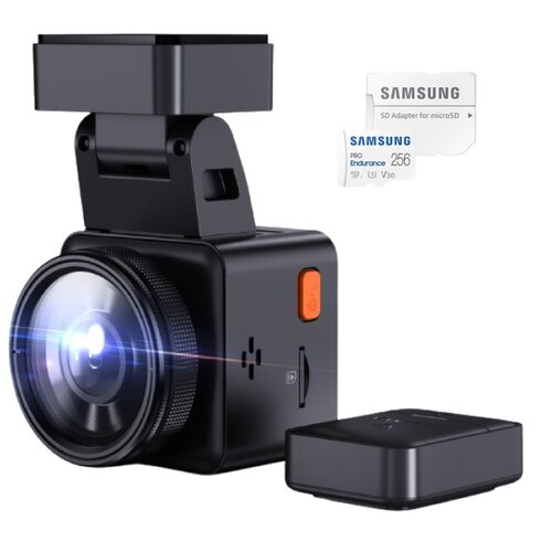 Wideorejestrator VANTRUE E1 + Karta pamięci SAMSUNG Pro Endurance microSDXC 256GB + Adapter