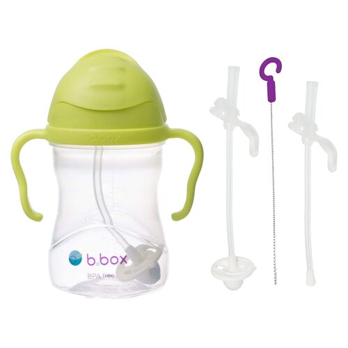 Butelka B.BOX BB00512 Jasnozielony + Słomka B.BOX BB00525 (2 sztuki)